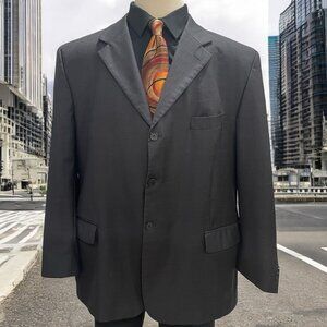 Zignone Italy 100% Wool Blazer 50R Formal Classic Luxury Elegant Business Party